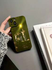group performing onstage yellow lighting This stylish -themed phone case is compatible with Samsung, Apple, VIVO, OPPO, , Transsion, ,  and Honor. Made of TPU silicone, it offers shock and drop protection and a superior feel. It's an ideal gift for family, friends, and loved ones, and a perfect choice for valentines day and Year's gift. - Negro - Ver 6