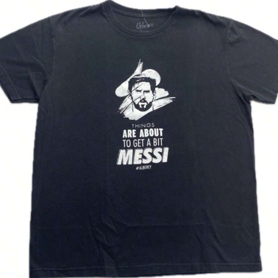 Lionels Messis Shirt, Its About To Get Messis T-Shirt Unisex Size Standard. - màu đen - Xem 1