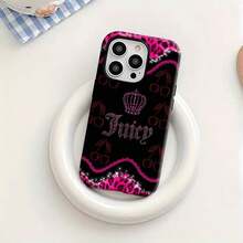 Juicy Cherry Crown Graphic Phone Case Compatible With Samsung Phone Cases,  17,  16 Pro Max,  15 Pro Max,  13, And  12. Made Of TPU Material, It Provides Shockproof And Drop Protection, Features A Vibrant And Stylish Design, And Is Perfect For Expressing Personality, Making It An Ideal Gift For Family, Friends, Lovers, And Boyfriends/Girlfriends. - 款式3(1件) - 查看 8