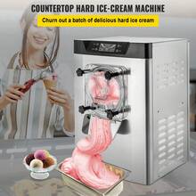 Commercial Ice Cream Machine 1400W 20/5.3 Gph Hard Serve Ice Cream Maker With LED Display Screen Auto Shut-Off Timer One Flavors Perfect For Restaurants Snack Bar Supermarkets - Silver - View 2