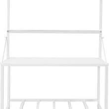 4-Tier White Champagne Display Stand, Steel & Board Material, 110.23Lbs Total Load, Holds 40 Cups, 4 Noise-Reduced Wheels (2 Lockable) For Wedding Engagement Party - View 10