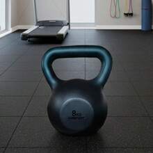 Kettlebell 8kg Revestido em ABS Alça Ergonômica Consport - Preto - Visão 4