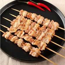 10/100/200 que xiên tròn bằng tre tự nhiên, không dăm, chịu nhiệt, thích hợp cho tiệc nướng ngoài trời, nướng thịt, hải sản, trái cây, kẹo bông, tiệc tùng, đám cưới, trang trí tiệc ngày lễ. - A - Xem 7