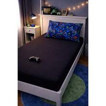 Children's Single Bed Sheet Set, Micropercal, 2 Pieces, Children's Bedding Set With Exclusive Printed Pillowcase - 遊戲 - 查看 4