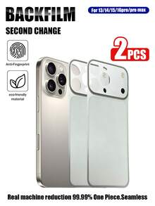 XINHONGYU 17 Series Luxury Shock-Absorbing Titanium Alloy Phone Case In Orange, Blue, Silver, Compatible With IPhone 16, 15, 14, 13 Pro/Pro Max Series, Scratch-Resistant Back Cover - 2pcs - View 11