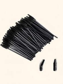 50/100/200 piezas Bastoncillos de algodón sin pelusa, varitas de rímel desechables adecuadas para pestañas, dientes, uñas, delineador de ojos y cuidado personal - Multicolor - Ver 8