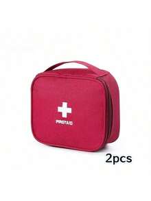 2pcs/1pc Portable First Aid Kit, Emergency Medical Bag, Home Medicine Storage Organizer. Lightweight Handheld Medicine Pouch Suitable For Home, Travel, Work, Outdoor And Car. Multifunctional Organizer Bag, A Practical And Safety Essential Gift For School, Labor Protection And Family/Friends. - One Size - View 21