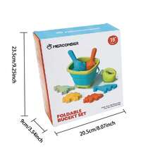 8-Piece Beach Toy Set, Children's Sandbox Toy Set, Including Dinosaur, Kettle, Whale Shell Models, Beach Tool Set, And Bucket Molds For Boxes, Suitable For Children Over 18 Months Old For Vacation, Beach, Swimming Pool, Parties, And Children's Toys - Multicolor - View 11