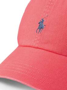 Polo Ralph Lauren Soft-Top Cotton Baseball Cap - Unisex Style - 西瓜紅 - 查看 3