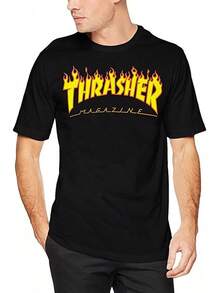 Flame T-Shirt - Black - Black - View 2
