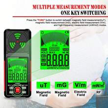 3 In 1 EMF Detector, High Precision EMF Meter, RF E F MF EMF Reader, Home Office - Black - View 7