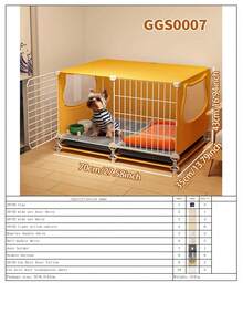 Casa para cachorros mediana con bandeja extraíble para una limpieza fácil, diseño modular adecuado para perros pequeños como Pomerania, Teddy, Bichón Frisé - Multicolor - Ver 19