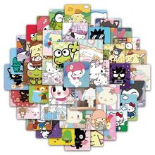 SANRIO 60張卡通三麗鷗 Kuromi、Pachacco、Hello Kitty、My Melody 塗鴉貼紙，適用於自行車、手機殼、鉛筆盒等裝飾 - Pochacco-60件 - 查看 4