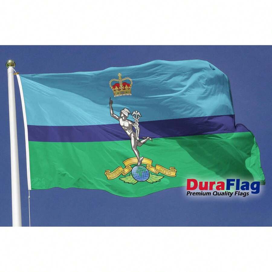 Royal Signals Corps Large DuraFlag Rope And Toggled (8ft X 5ft) - Multicolor - Ver 1