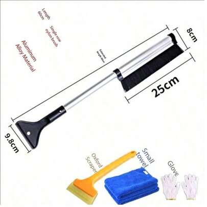 可伸缩雪刷带玻璃刮刀，汽车雪铲，冬季除雪除冰工具