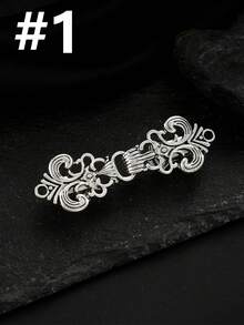 Prendedor de cinto vintage feminino para suéter/cardigã - Estampa de folha prateada. Ideal para usar com suéteres, xales, cardigãs, cachecóis e golas. Perfeito para presentear no dia a dia. - Prata - Ver 15