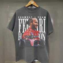 F1 T-Shirt, Vintage Hamilton F1 Graphic Tee,  Merch, Hamilton  Shirt, Unisex F1 Fan Gift - 圖片的主色調 - 查看 2