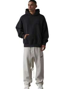 Fear Of God Essentials Pullover Hoodie (SS22) Unisex - 黑色 - 查看 7