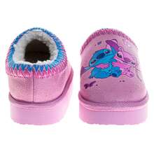 Disney Stitch & Angel Plush Lined Slippers Girls - Cozy Soft Warm Non-Slip Sole Indoor Comfort (Little Kid Sizes 13-1, Big Kid Sizes 2-5) - Purple - View 7