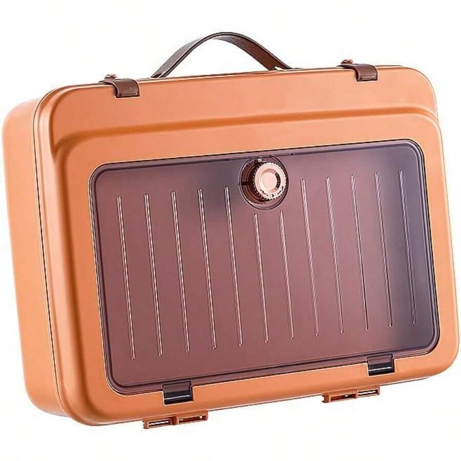 大切な書類をまとめてスッキリ保管！多層構造大容量証明書収納バッグ オフィスや家庭で書類・パスポート・写真などを安心保管 携帯しやすく耐久性抜群 - オレンジ - チェックする 1