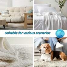 1pc/3pcs/5pcs Reusable Washing Machine Pet Hair Remover Ball - Anti- Laundry Ball, Blue Plastic Design, No Electricity Needed, Gentle Fabric Care, Plastic Pet Hair Removal Tool For Washing Machine, Laundry Room Essential, Textured Surface, Long-Lasting Material, Household Cleaner, Easy To Use, Sturdy Construction, Household Cleaning Supplies - A - View 8