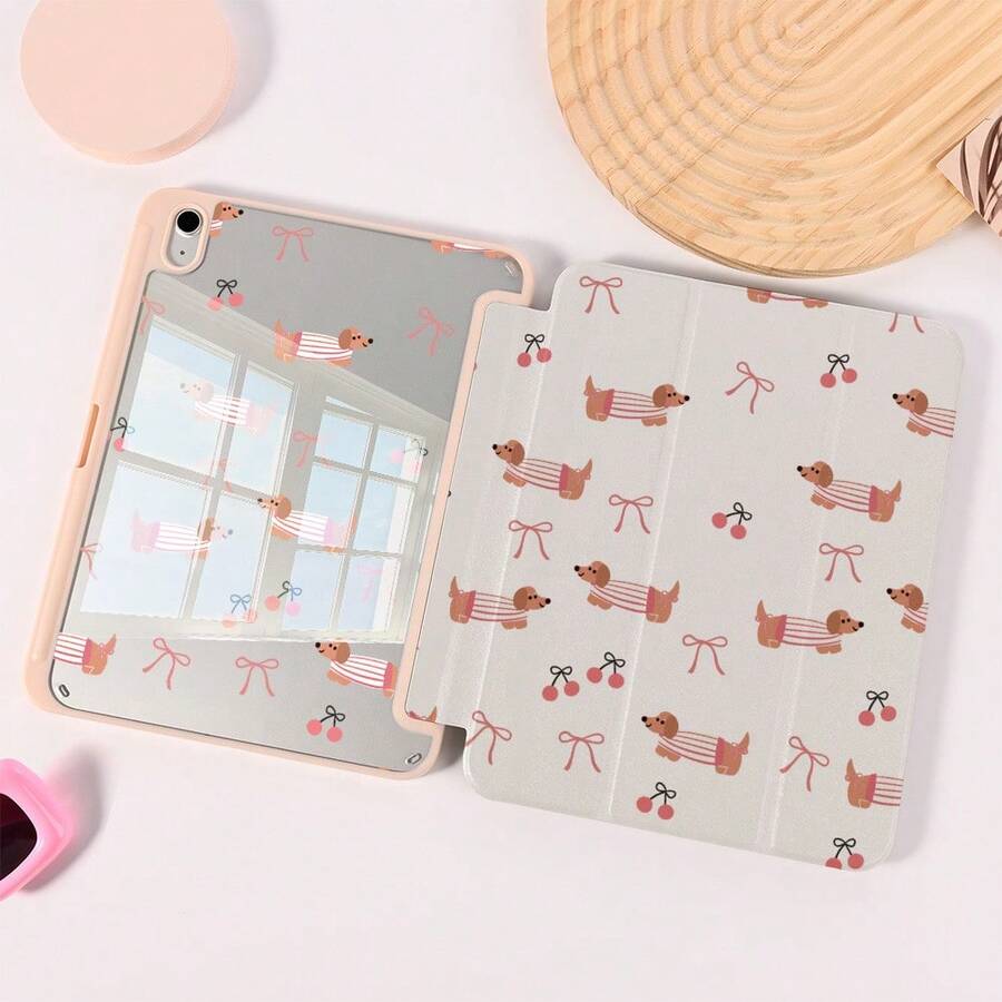 1pc Foldable Multi-Angle Stand, Suitable For Work And Entertainment, Protective Tablet Case With Pen Slot, Compatible With Pro 2024/Air M3/A16 2025, Compatible With Xiaomi, Fit For Work, Travel And Home Leisure - Multicolor - View 1