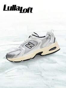 New Balance NB 530 Silver Cream– Men's Lifestyle Sneakers – Shoes For Man -Vintage-Autumn & Winter & Spring & Summer-Inspired Running Shoes, Shock-Absorbing Comfort, Gym To Streetwear Casual Wear-Back To School- Mother's Day Gifts-Father's Day Gift –MR530TA - Bạc/Kem - Xem 1
