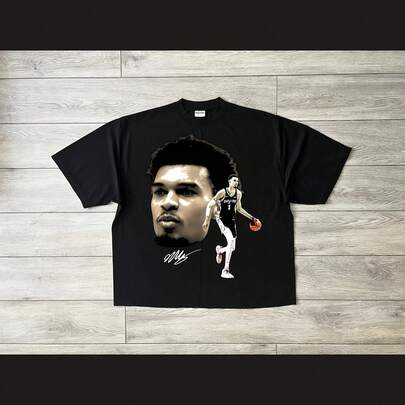 Victor Wembanyama Design1, Bigface Design1, T Shirt Design1, Basketball Design1, File, Good For DTF DTG Sublimation