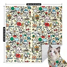 Cat Wrap For Grooming, Self-Adherent Soft Cat Blanket For Nail Clipping, Anti-Bite-Scratch-Escape Calming Wrap, Cats Burrito Swaddle, 27.5"/31.5"/35.5" - 查看 13
