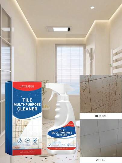 JAYSUING 120ml Tile Cleaning Spray Multi-Purpose Floor Wall Tiles Deep Penetrate Gaps Between Remove Dirt Decomposition Grease Polishing Antioxidant Restoring Gloss Purification Cleaner