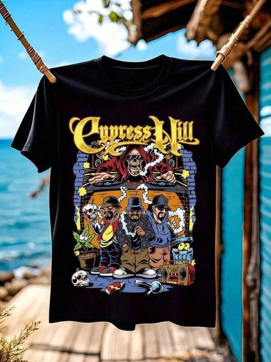 Men Outdoor Tees & Tanks - Black - View 1