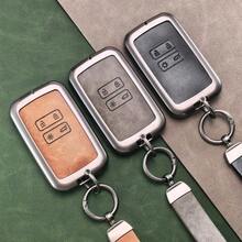 Zinc Alloy Leather Key Case For Renault Captur Koleos Kadjar Arkana Megane Dacia Duster Sandero Stepway Key Holder Cover Chain - A - View 1