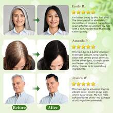 500ml High-Capacity Black/Brown Hair Dye Shampoo,With A Three In One Herbal Formula, Ammonia Free, And Long-Lasting Effect For 30 Days - mặc định - Xem 6