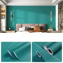 1 Cuộn Giấy Dán Tường Tự Dẹp Dòng Xanh Lá Cây, Thiết Kế Hiện Đại, Dễ Lắp Đặt, Bóc Và Dán, Họa Tiết Lưới, Thích Hợp Cho Văn Phòng, Trang Trí Nhà Cửa, Phòng Khách, Phòng Ngủ, Tự Làm Mới Nội Thất, Nhiều Lựa Chọn Có Sẵn - Dòng sản phẩm Xanh - Xem 19