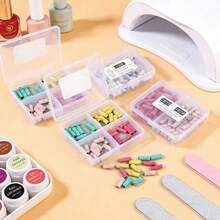 1盒120/150/180/240目迷你指甲抛光砂带，强力去除指甲油和凝胶，足部和指甲护理电动磨甲器砂带配件 - 彩色 - 查看 9