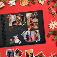 20 páginas/40 hojas Álbum de recortes DIY, 7*7 pulgadas, para familia, aniversario, boda, viaje - A - Ver 6