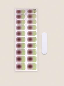 20pcs Semi-Cured Gel Nail Strips, Salon-Grade , Easy To Apply And Remove, Requires UV Lamp Curing Nails - Multicolor - View 4