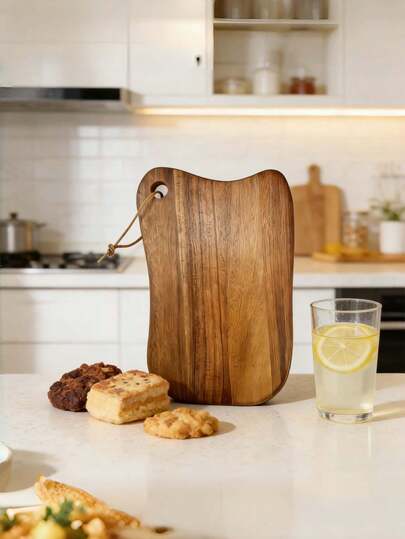 Tabla de cortar colgante de madera, tabla de preparación, tabla de charcutería, tabla de cortar de cocina, tabla de quesos, tabla de cortar, reversible, adecuada para cortar pan, queso, carne, frutas y verduras, accesorios y herramientas de cocina, adecuada para Año Nuevo, Acción de Gracias, Día de la Madre, Día del Padre, Pascua, Ramadán