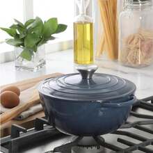 Enameled Cast Iron Dutch Oven With Lid Recipe, Heavy Duty Casserole Pot, Dual Handles, Suitable For Stewing, Braising, Roasting And Baking - View 10