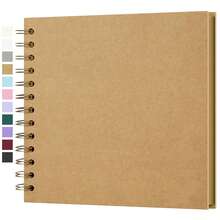 20 páginas/40 hojas Álbum de recortes DIY, 7*7 pulgadas, para familia, aniversario, boda, viaje - A - Ver 3