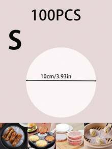 50/100pcs Plastic Wrap, Multi-Purpose Kitchen Essential, Suitable For Hamburgers, Meat Patties, Flatbreads, Reusable Plastic Wrap - Multicolor - View 15