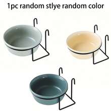 1 Set Anti-Spill Cat Food Bowl, Hanging Ceramic Pet Bowl, Fixed Dog Bowl, Suitable For Puppies & Kittens, Raised Pet Feeder - 360mL - View 12