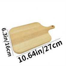 1 pieza Tabla de cortar de madera de roble premium de alta calidad, tabla de cortar de palisandro, tabla de cortar de doble cara, adecuada para manipular alimentos cocidos y crudos por separado, fácil de transportar y limpiar, aplicable para carne, verduras y frutas | Adecuado para la cocina del hogar y el dormitorio | Alimentos, bandeja de madera, diseño, disponible en 3 tamaños - 1PC - Ver 10