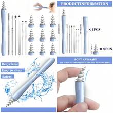 Ear Wax Removal Tool, 2025 Ear Wax Removal Reusable And Washable Replacement Soft Silicone Tips For Cleaner Earwax, Ear Wax Remo - 如圖所示 - 查看 1