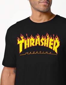 Flame T-Shirt - Black - Black - View 1