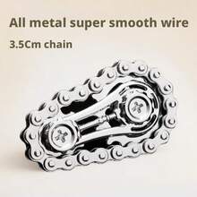 1pc 2026 New Finger Spinner Fidget Toy, Mechanical Stress Relief Toy With Rotating Gears, Interactive Gadget, Perfect Gift For Friends, Birthday, Party, Boys & Girls - Multicolor - View 12