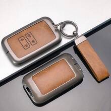 Zinc Alloy Leather Key Case For Renault Captur Koleos Kadjar Arkana Megane Dacia Duster Sandero Stepway Key Holder Cover Chain - A - View 5