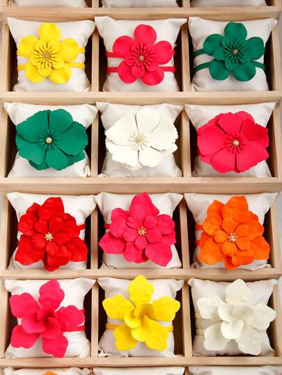 Betykuku 1 pieza Brazalete bohemio de flores de colores, accesorio de moda para mujeres y niñas, adecuado para la playa, vacaciones, uso casual, regalo