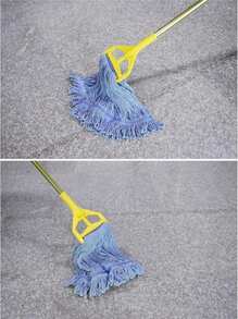 String Mop Heads Replacement Heavy Duty Commercial Grade Blue Cotton Looped End Wet Industrial Cleaning Mop Head Refills (3, Medium) - MàuB - Xem 7