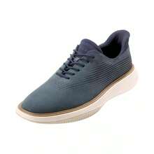 Cole Haan Men's Grand Phaze Laser Quick-On Lace-Up Oxford Shoes |  | Men Casual Athletic Shoes - 海軍藍 Blazer 磨砂皮 - 查看 7